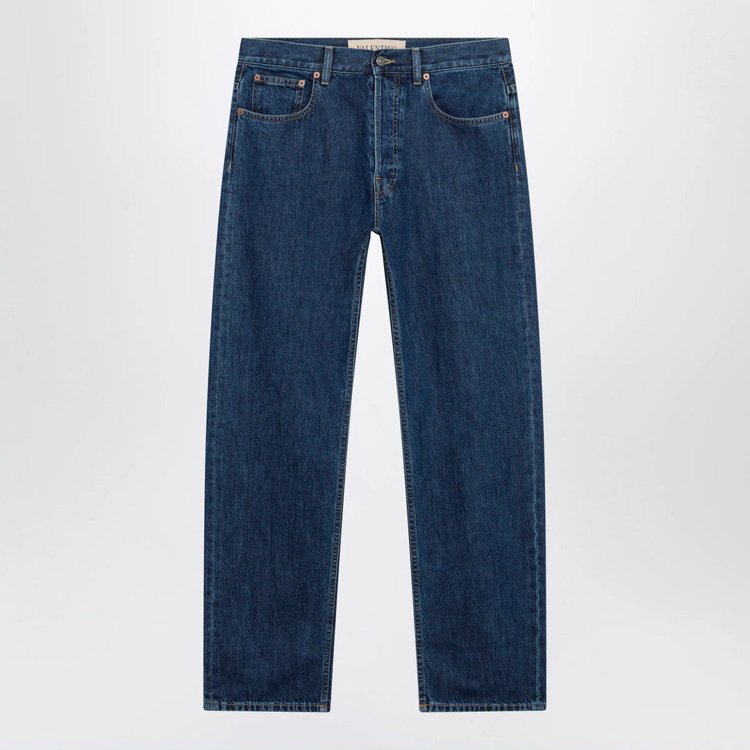 Valentino - Blue jeans with Vlogo detail Brand Pants 31