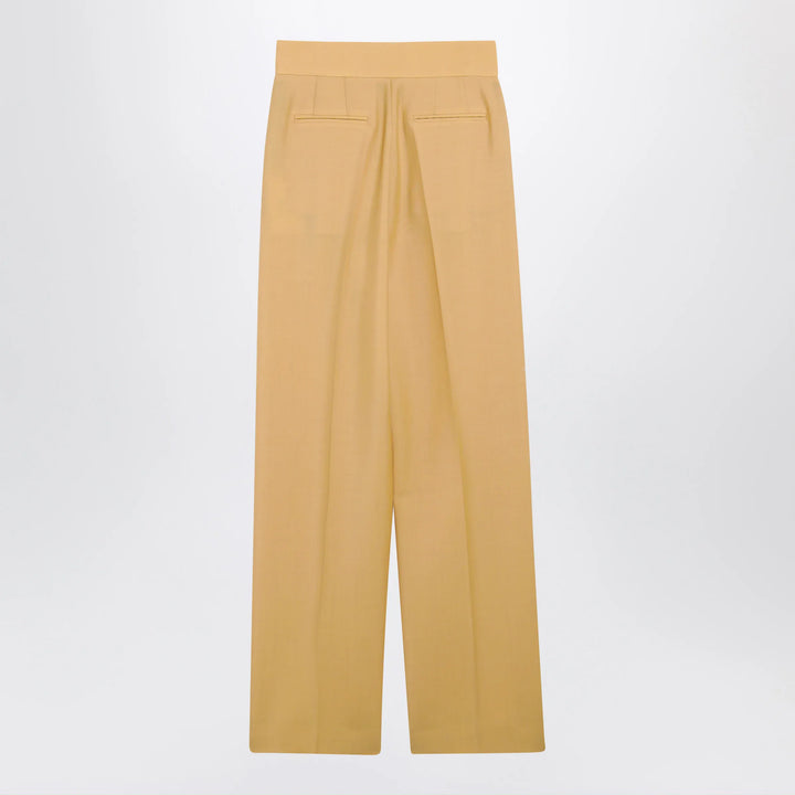 Valentino - British Mohair trousers in ochre Brand Pants