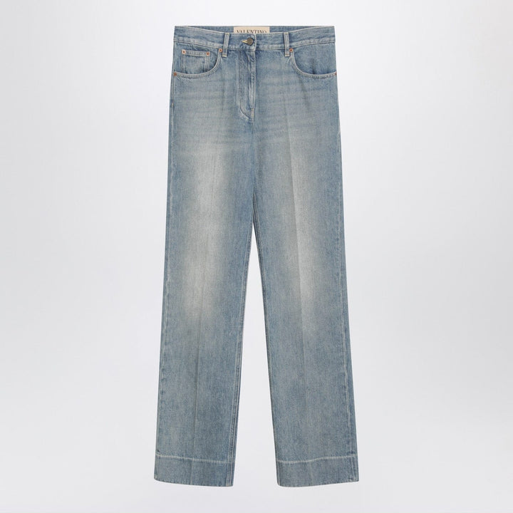 Pants 27 Valentino - Light blue washed-effect jeans Brand