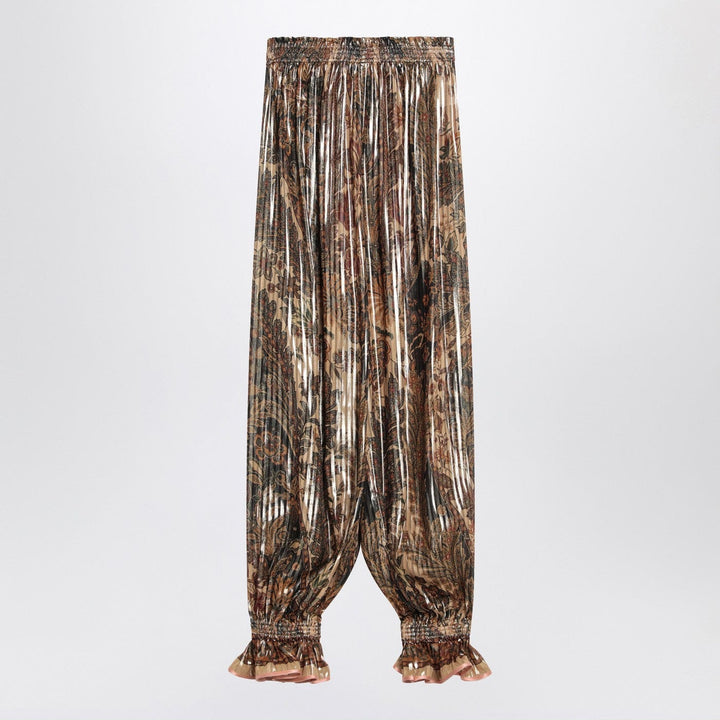 Pants Valentino - Pleated silk-blend trousers Brand