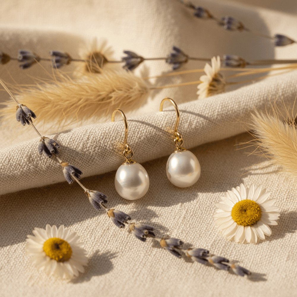 Juliane Drop Earrings Brand Pearl Earrings