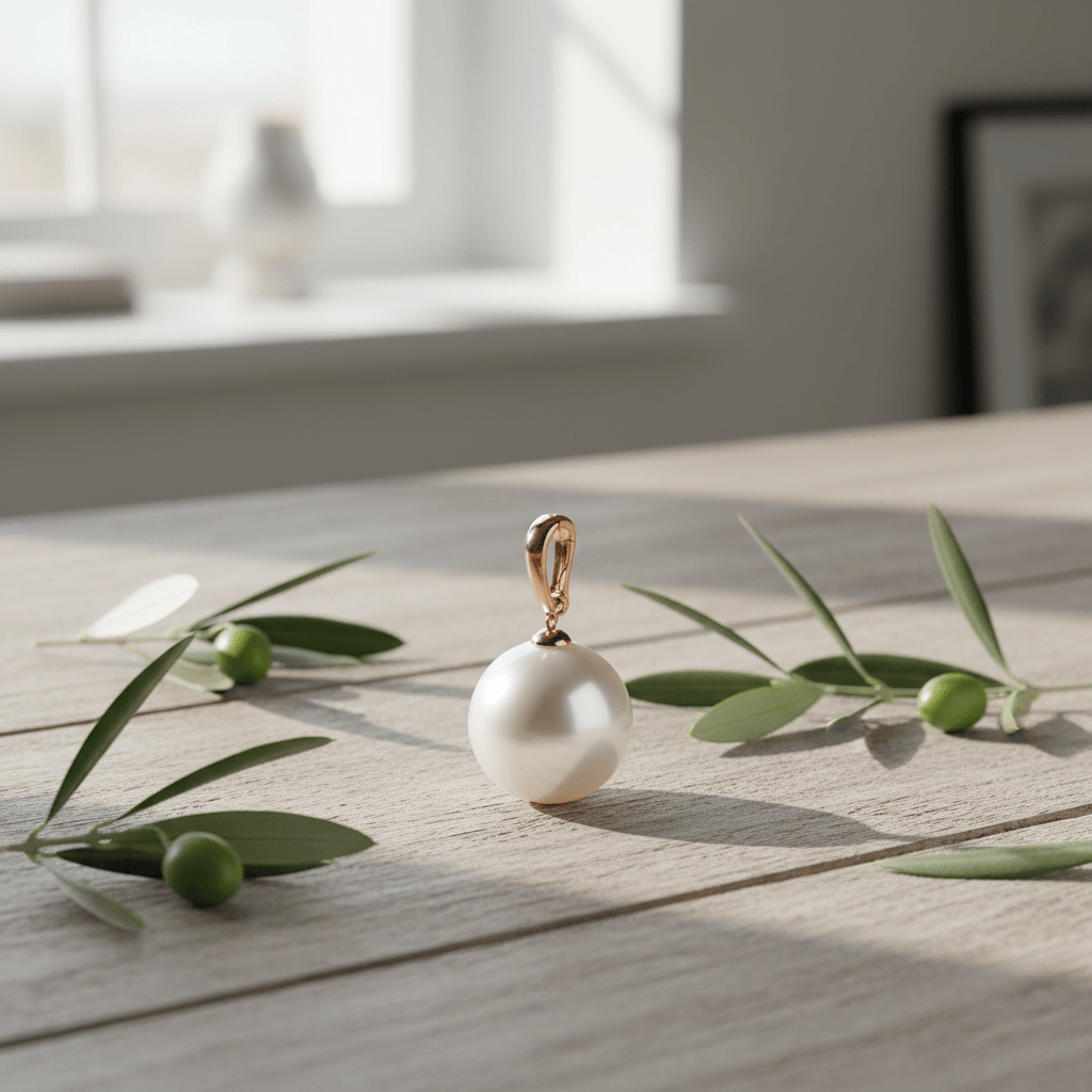 Ikecho Classic Edison Enhancer Brand Pearl Pendant