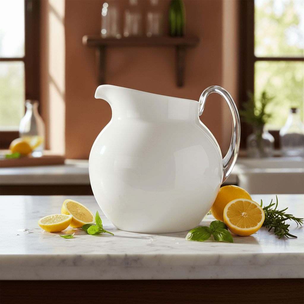 Mario Luca Giusti Plutone Jug White Frost Brand Pitchers &amp; Jugs