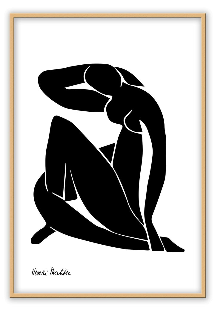 Canvas Print Small		50x70cm / Oak Contorno Contorno Wall Art : Ready to hang framed artwork. Brand