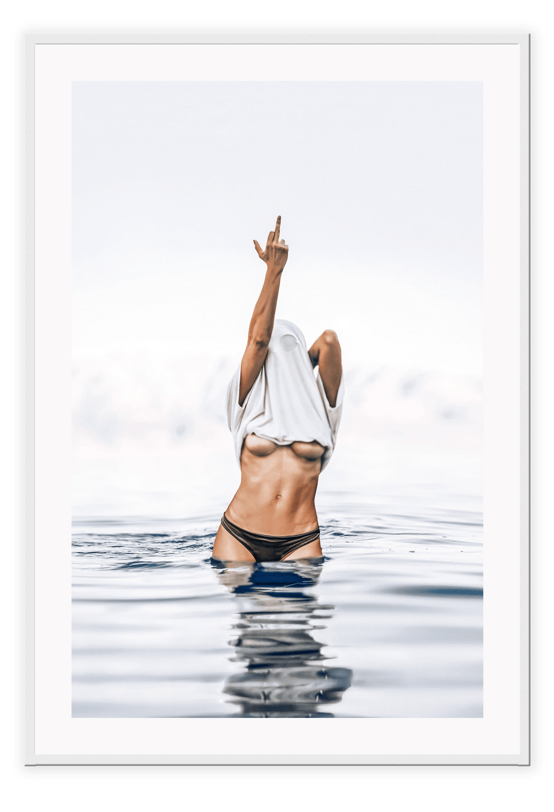 Canvas Print 50x70cm / White Josie Josie Wall Art : Ready to hang framed artwork. Brand