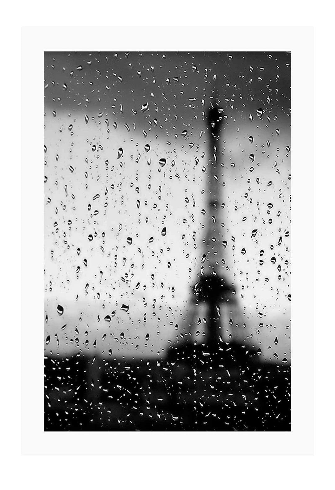 Canvas Print 60x90cm / Unframed Rainy Paris Rainy Paris Wall Art : Ready to hang framed artwork. Brand