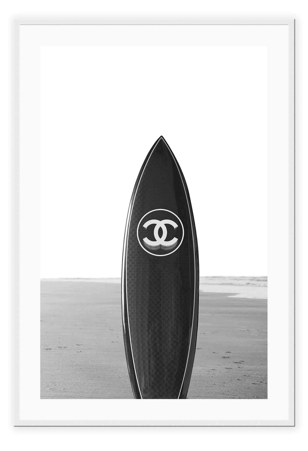 Canvas Print 50x70cm / White Surf Luxe Surfe Luxe Wall Art : Ready to hang framed artwork. Brand