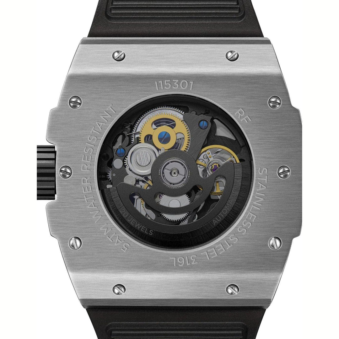 Ingersoll The Play Silver Dial Black Rubber Strap Watch