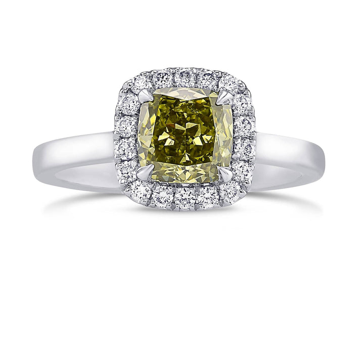 Chameleon Cushion Diamond Halo Ring Brand Ring