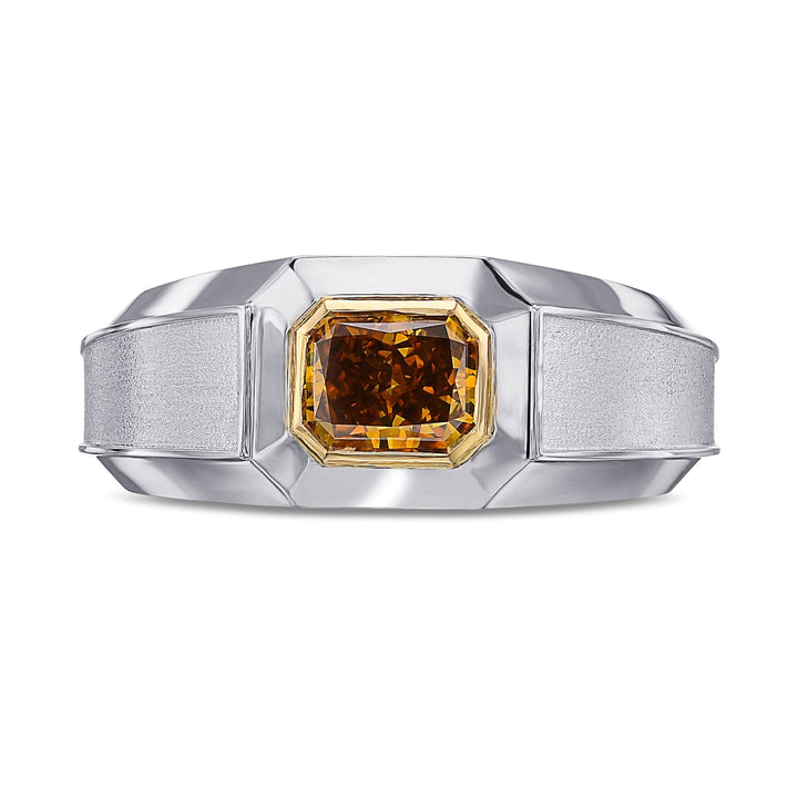 Fancy Deep Brownish Yellowish Orange Diamond Men&