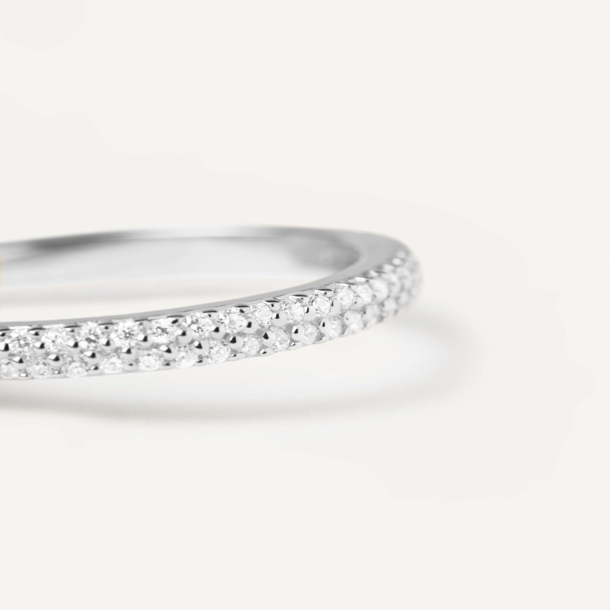 【New!】PDPAOLA◆Silver 925 x クォーツ オープンリング◆全2色 Double band ring Ring WOMEN'S 925‰ Sterling silver - PCMR08