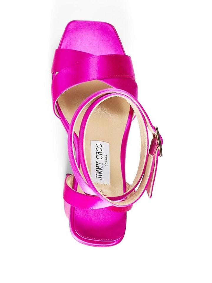 Jimmy Choo Sandals Jimmy Choo Gaia Sandals Fuchsia Jimmy Choo Gaia Sandals – Bold & Elegant At Italian Luxury Group Brand