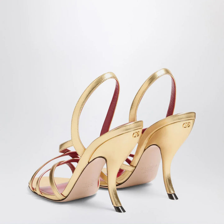 Valentino Garavani - Fetishique sandals gold leather Brand Sandals