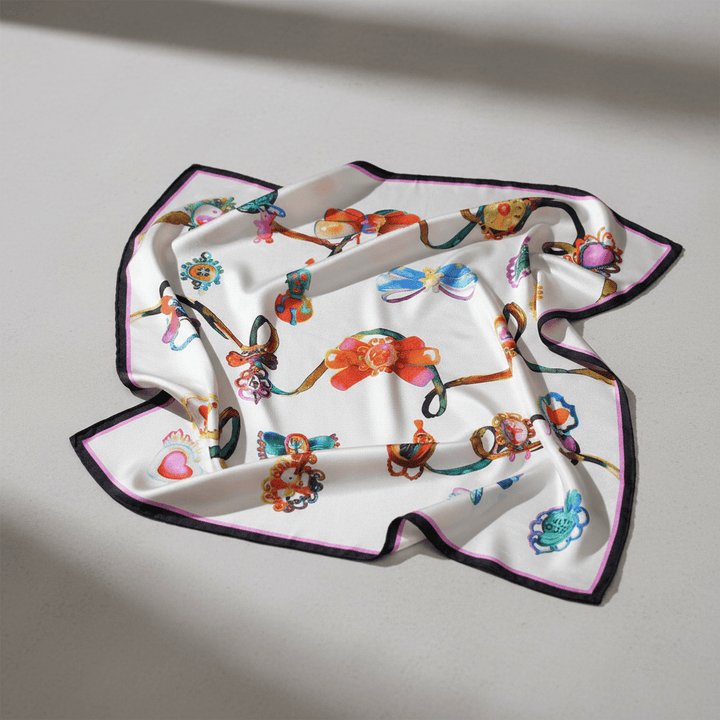 All Toys Silk Scarf By Silviya Neri Brand Scarves