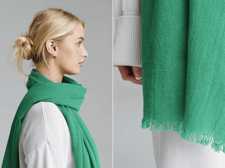 Italian Pure Cashmere Scarves Brand Scarves Emerald