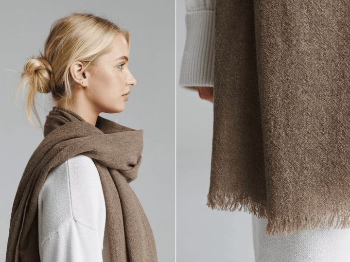 Italian Pure Cashmere Scarves Brand Scarves Mocha