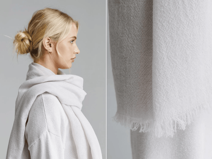 Italian Pure Cashmere Scarves Brand Scarves Oyster
