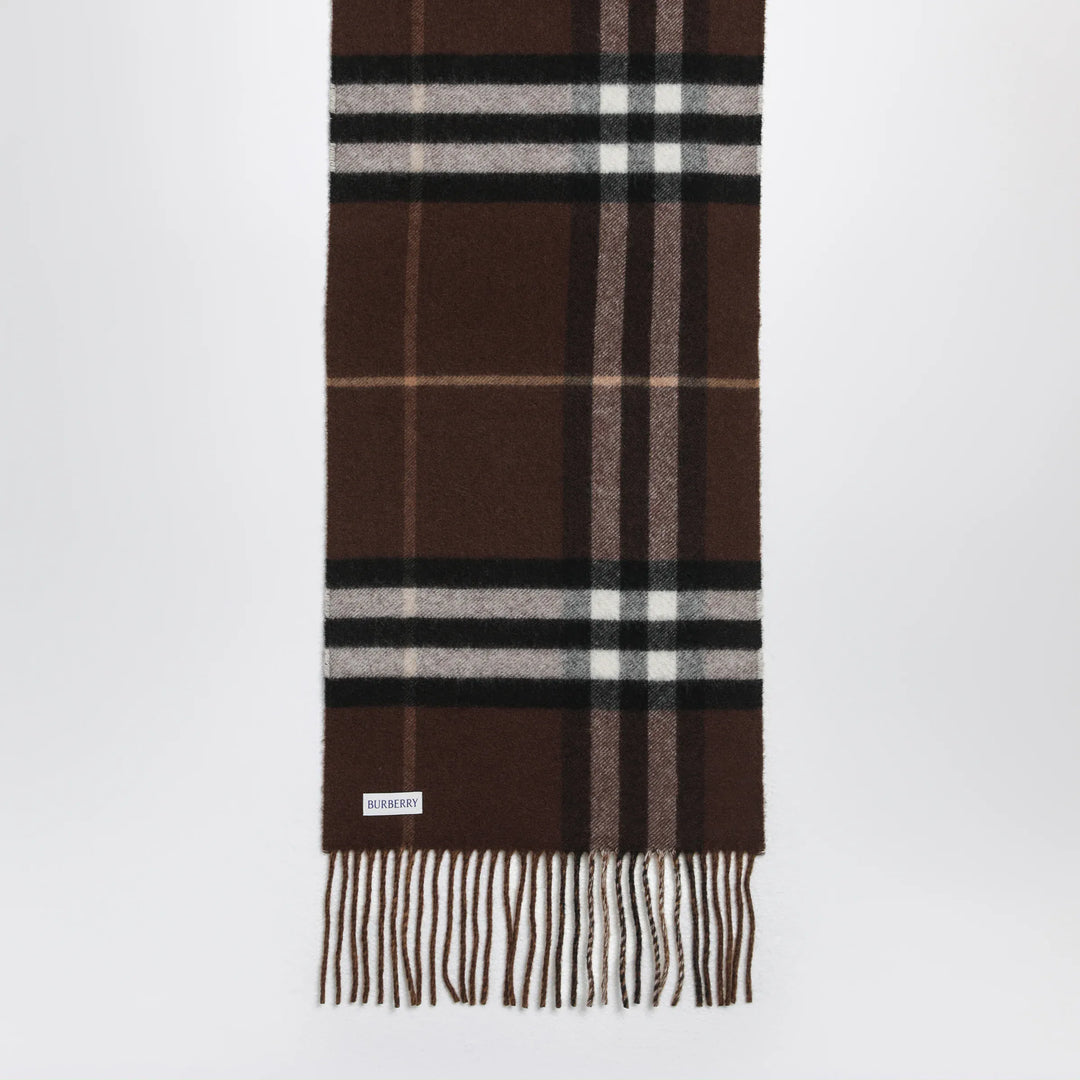 Burberry - Reversible Check cashmere scarf with EKD Brand Scarves &amp; Shawls U