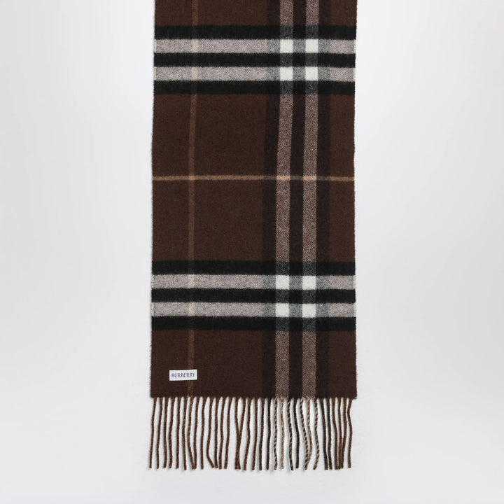Burberry - Reversible Check cashmere scarf with EKD Brand Scarves &amp; Shawls U