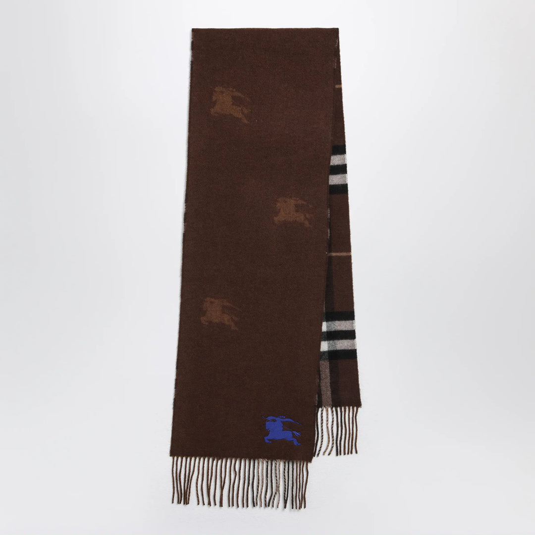 Burberry - Reversible Check cashmere scarf with EKD Brand Scarves &amp; Shawls U