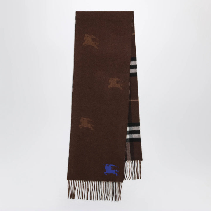 Burberry - Reversible Check cashmere scarf with EKD Brand Scarves &amp; Shawls U