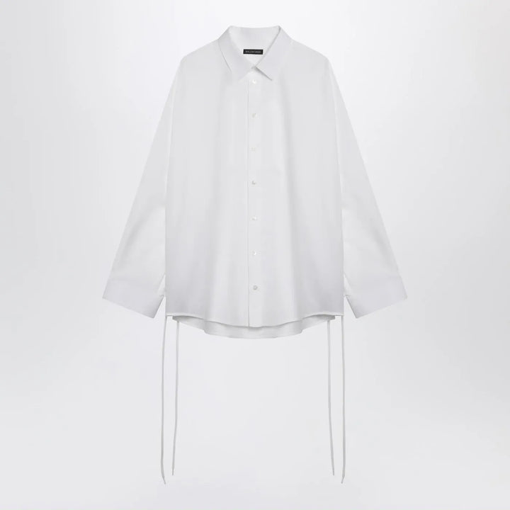 Balenciaga - White cotton shirt with lace-up details Brand Shirt 34  FR