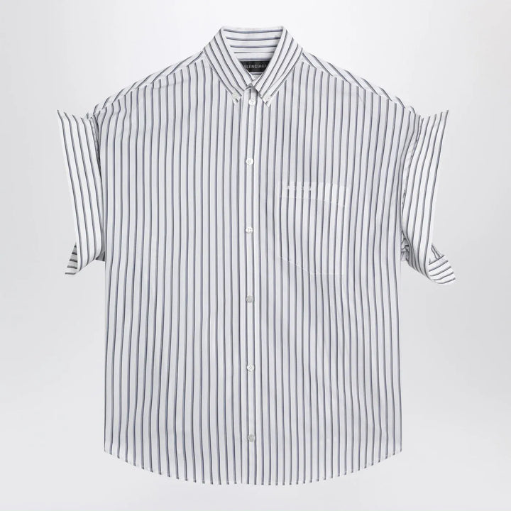 Balenciaga - White striped shirt with turn-up sleeves Brand Shirt 36  FR