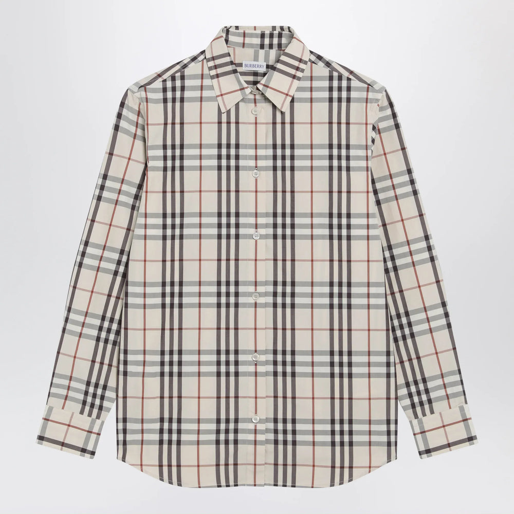 Burberry - Beige Check shirt by Burberry Brand Shirt 6 UK