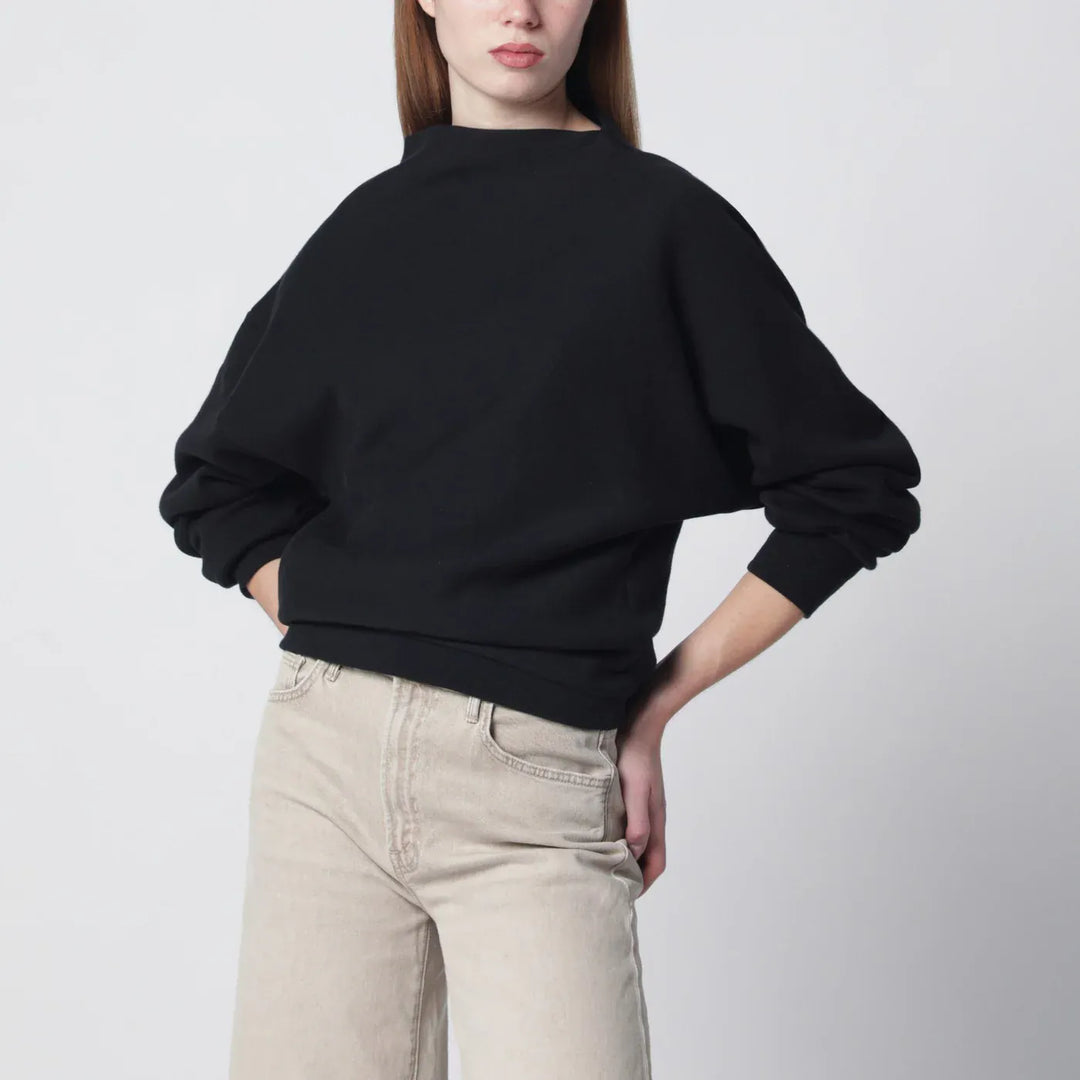 6397 - Black draped sweatshirt Brand Shirts &amp; Tops XS