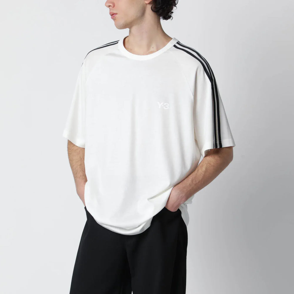 adidas Y-3 - Oversized Core White T-shirt with logo Brand Shirts & Tops S