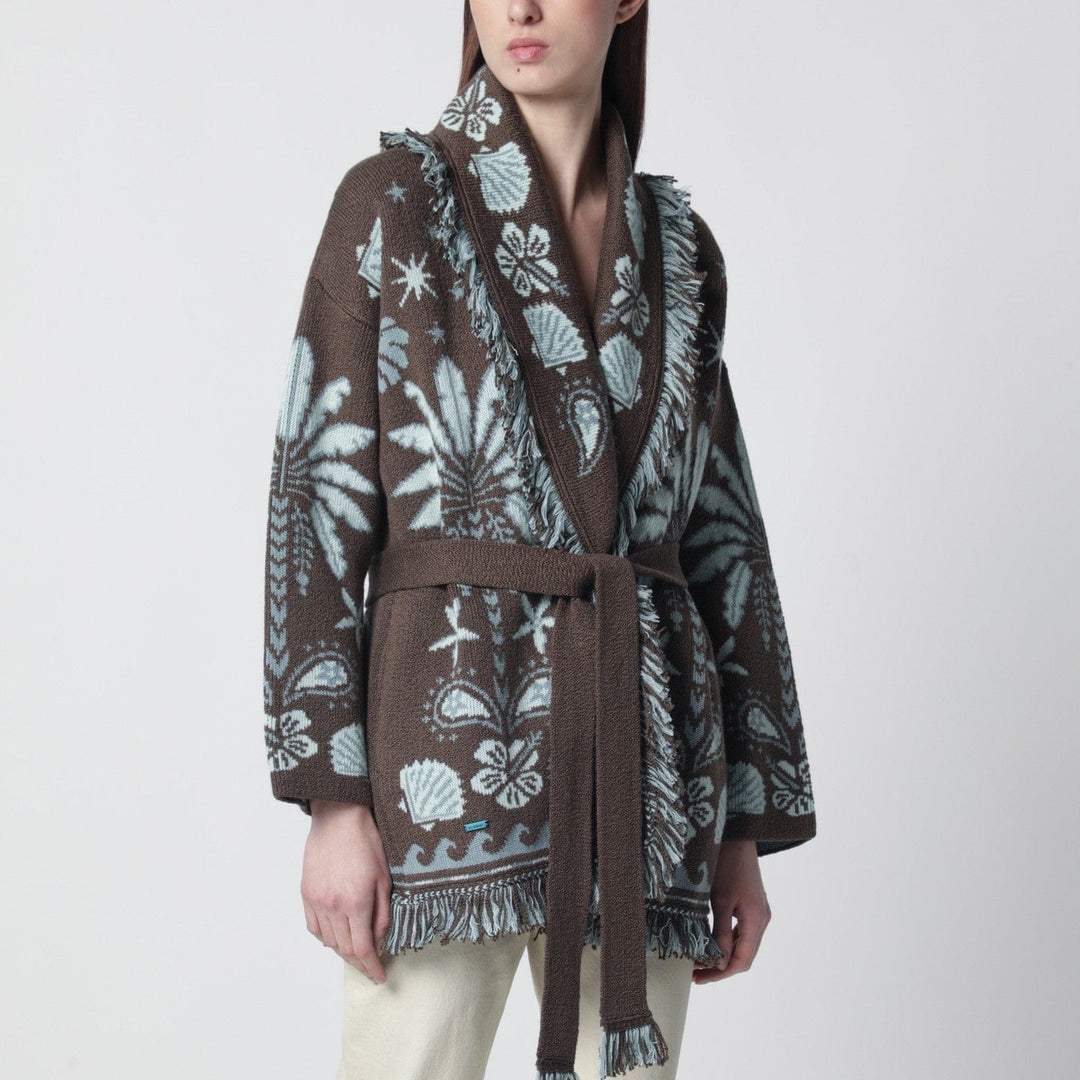 Shirts & Tops Alanui - Echoes Of The Island brown/aquamarine cardigan Brand