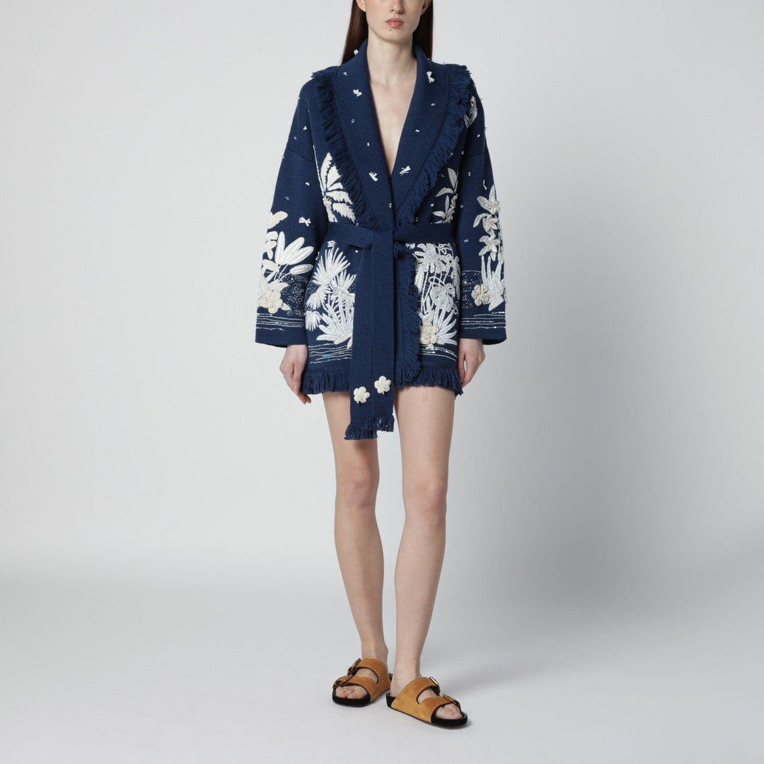 Shirts & Tops Alanui - Postcard From Paradise cardigan Deep Blue/White Pearl Brand