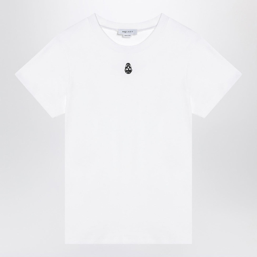 Shirts & Tops 40  IT Alexander McQueen - White T-shirt with Skull embroidery Brand