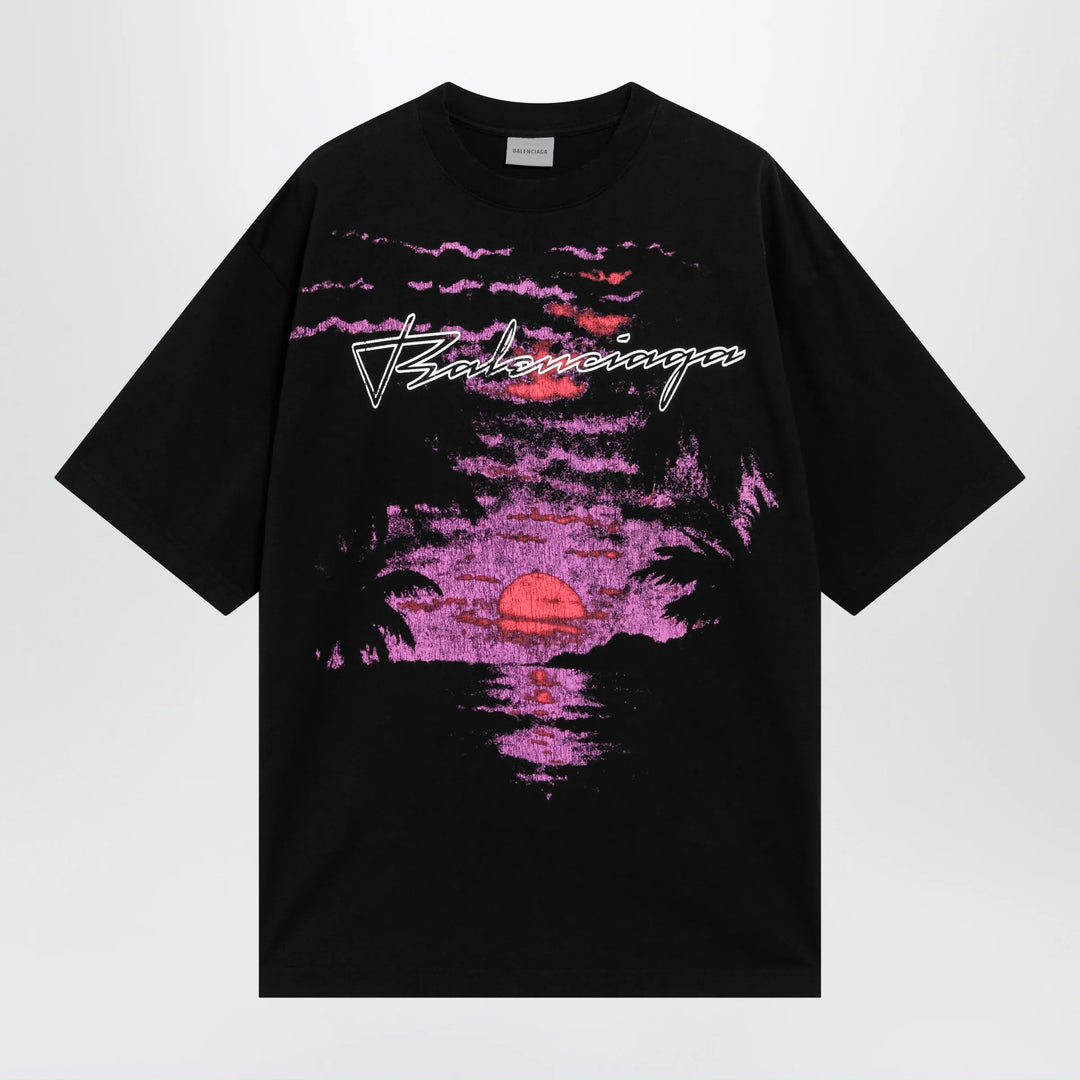 Balenciaga - Dream T-shirt in black cotton jersey Brand Shirts &amp; Tops XS