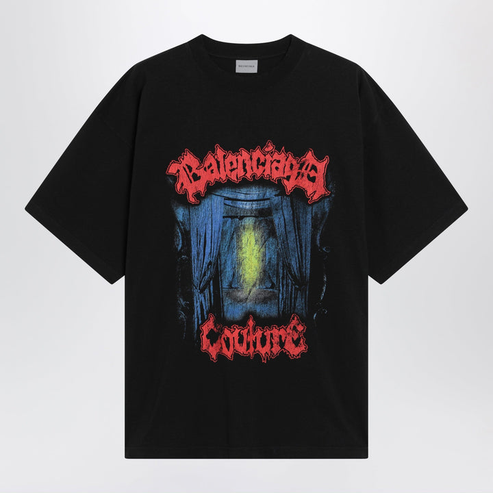 Shirts &amp; Tops Balenciaga - Salon de Couture cotton jersey T-shirt in black Brand