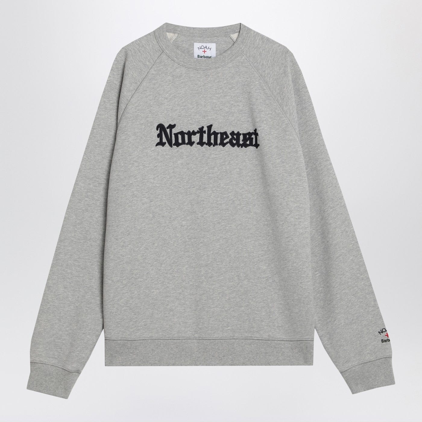 未使用　Barbour x NOAH Northeast Sweat XL Barbour - Northeast sweatshirt gray Barbour x NOAH
