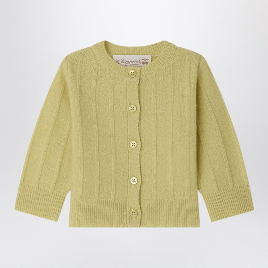 Shirts & Tops Bonpoint - Leander light green cashmere cardigan Brand