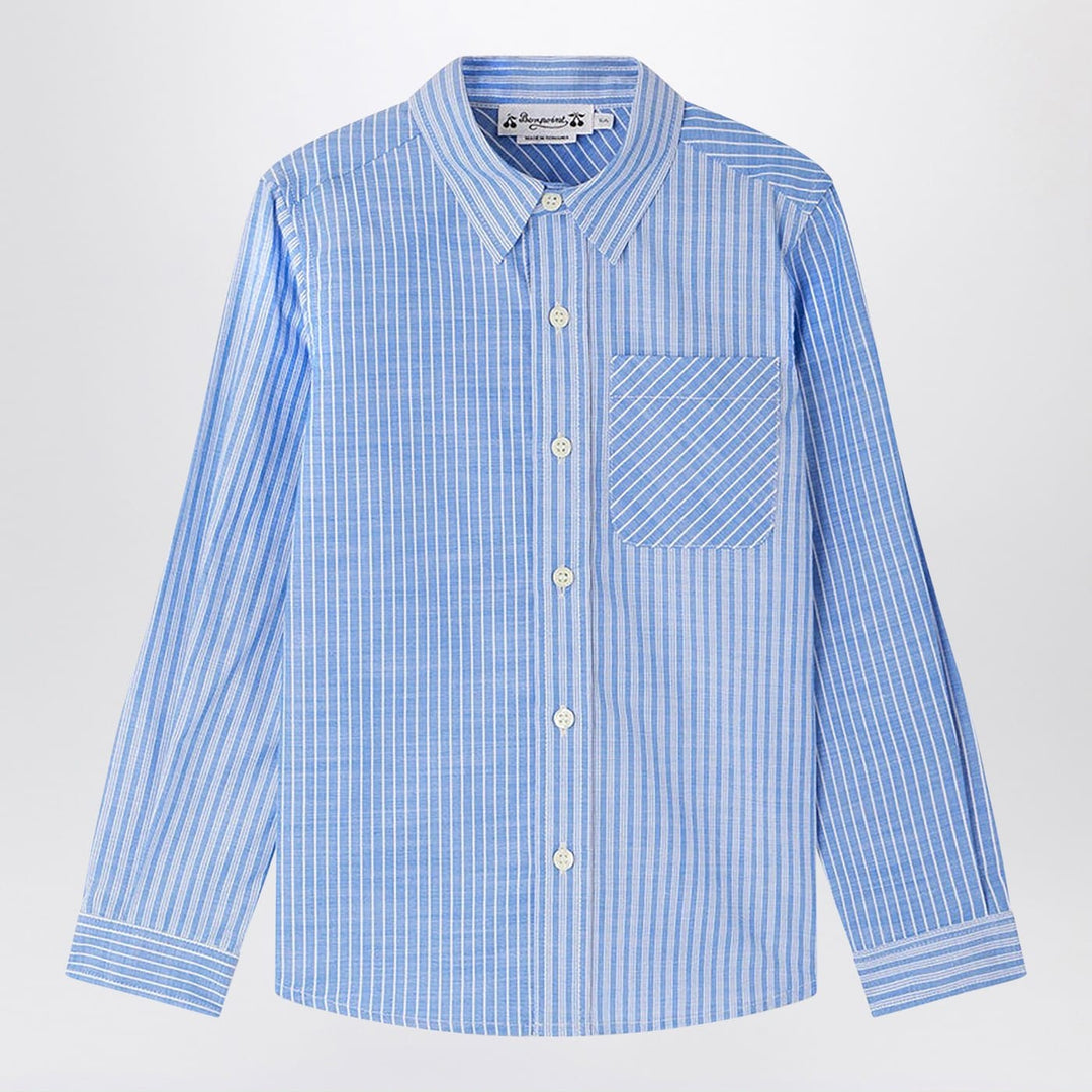 Shirts & Tops Bonpoint - Light blue Tango striped shirt Brand