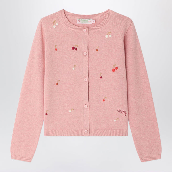 Shirts &amp; Tops 10 Bonpoint - Pink Lilith cardigan with embroidered cherries Brand