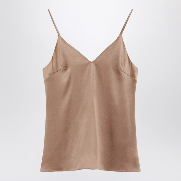 Shirts &amp; Tops Brunello Cucinelli - Light beige silk-blend tank top Brand
