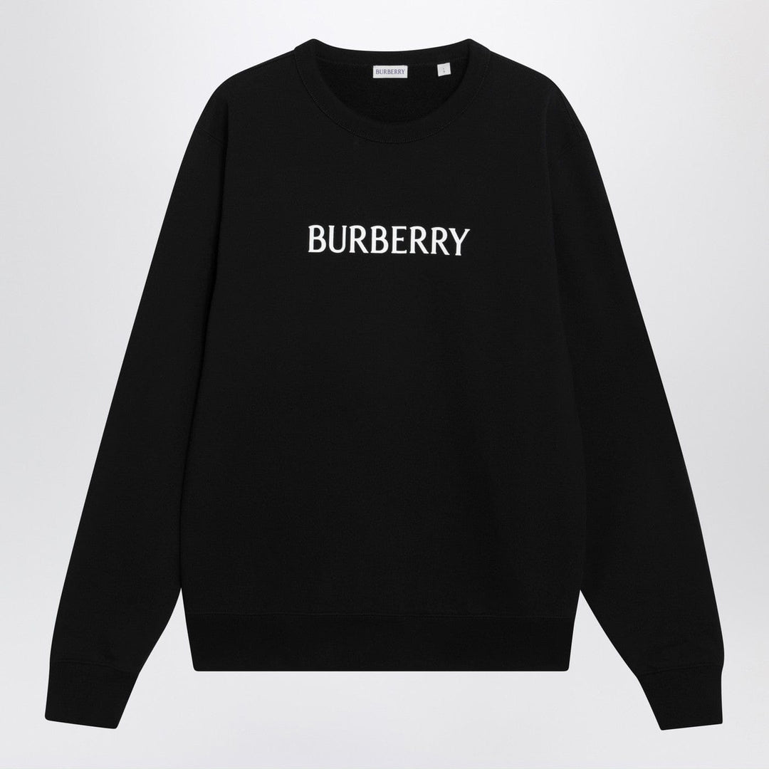 Shirts & Tops Burberry - Black slim cotton terry-effect sweatshirt Brand