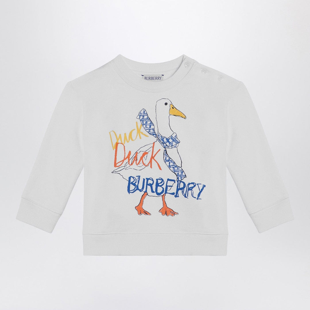 Shirts &amp; Tops 6 Burberry - White sweatshirt with logo print Brand