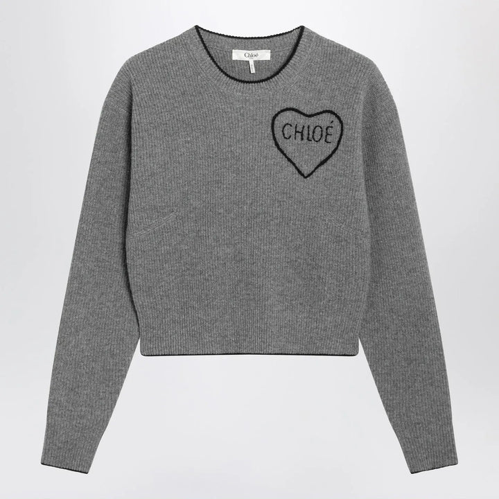 Chloé - Gray wool and cashmere sweater Brand Shirts &amp; Tops S