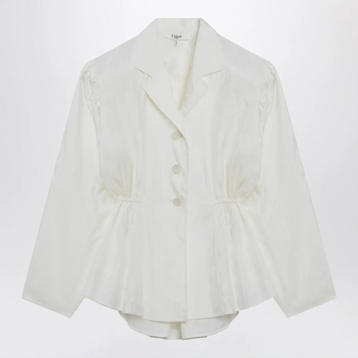 Chloé - Ivory silk-blend blouse Brand Shirts &amp; Tops 34  FR
