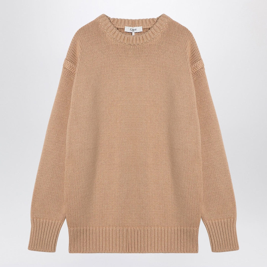 Shirts &amp; Tops M Chloé - Nude cashmere and cotton oversize jumper Brand