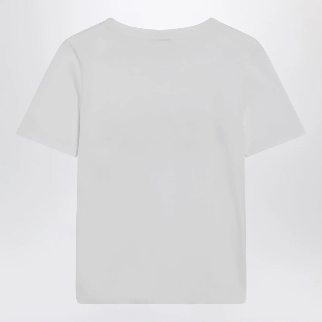 Chloé - White T-shirt with logo print Brand Shirts &amp; Tops
