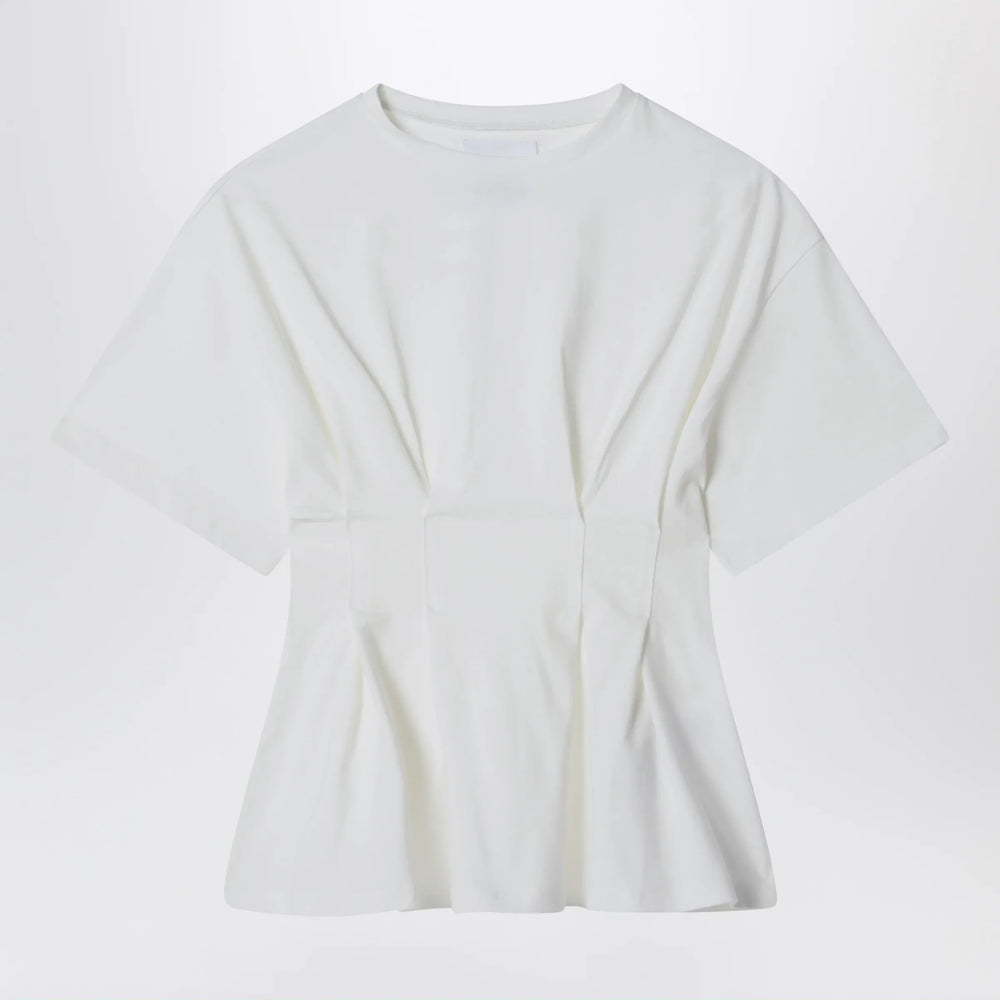 Douuod - Calendula ivory cotton T-shirt Brand Shirts & Tops 10