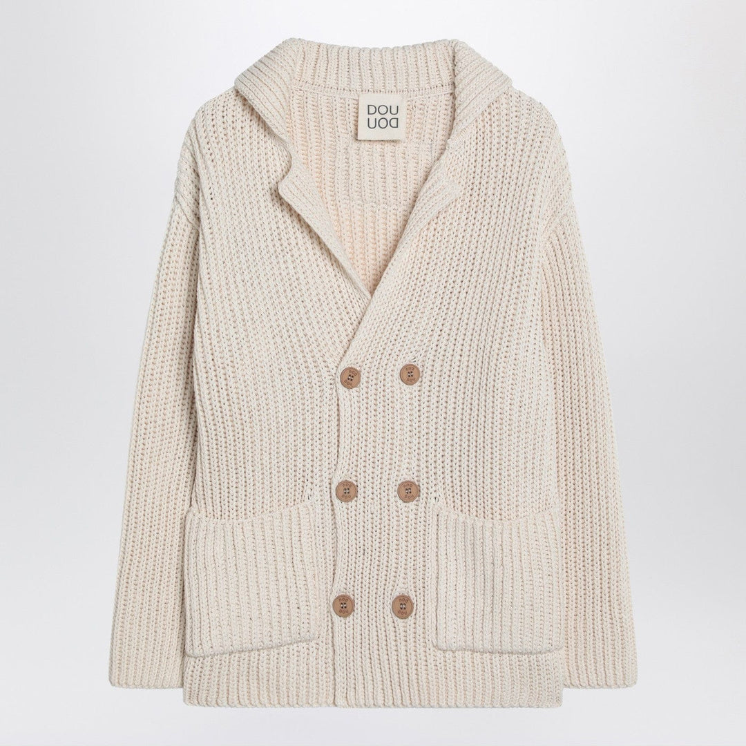 Shirts &amp; Tops 12 Douuod - Cardigan Triciclo ivory in cotton Brand