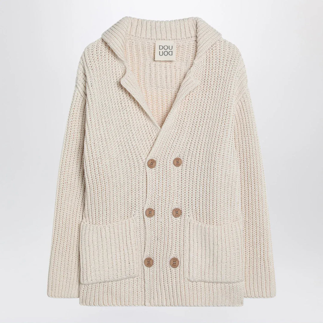 Douuod - Cardigan Triciclo ivory in cotton Brand Shirts &amp; Tops 12