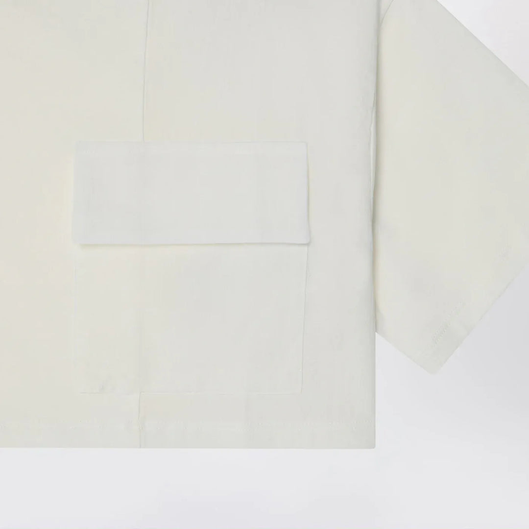 Douuod - Ivory cropped t-shirt in cotton Brand Shirts &amp; Tops 6Y